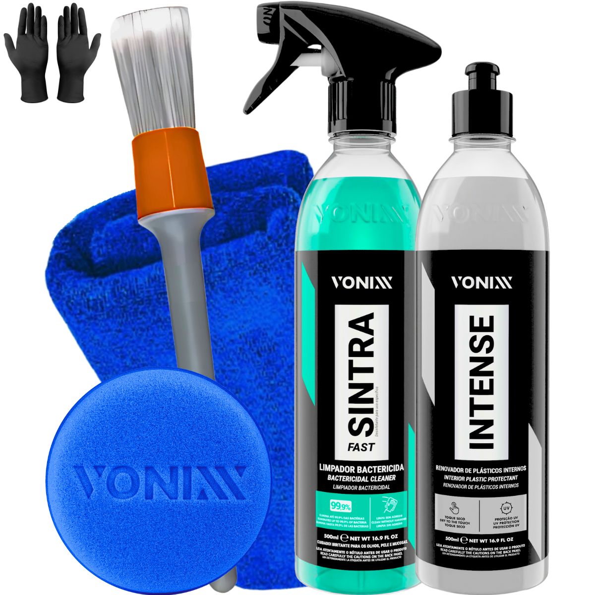 Kit Limpeza Interna Vonixx com 4 itens